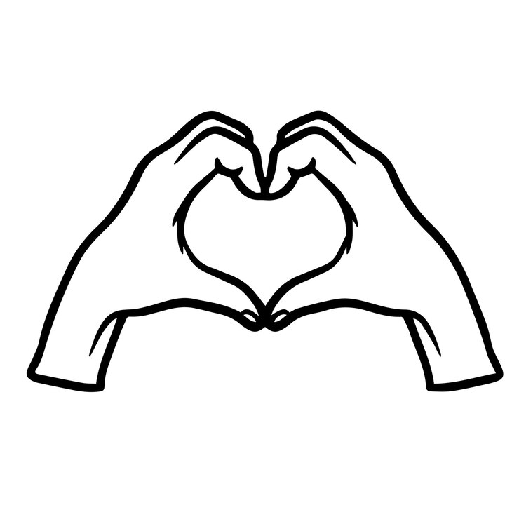 Vector día de san valentín una pareja de manos sosteniendo un corazón para el feliz día de san valentine una pareja enamorada sentada