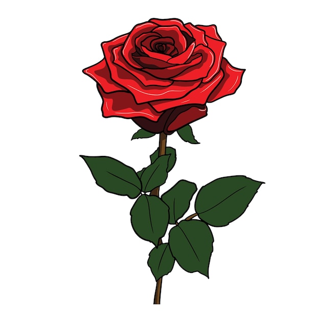 Vector el día de san valentín de las rosas