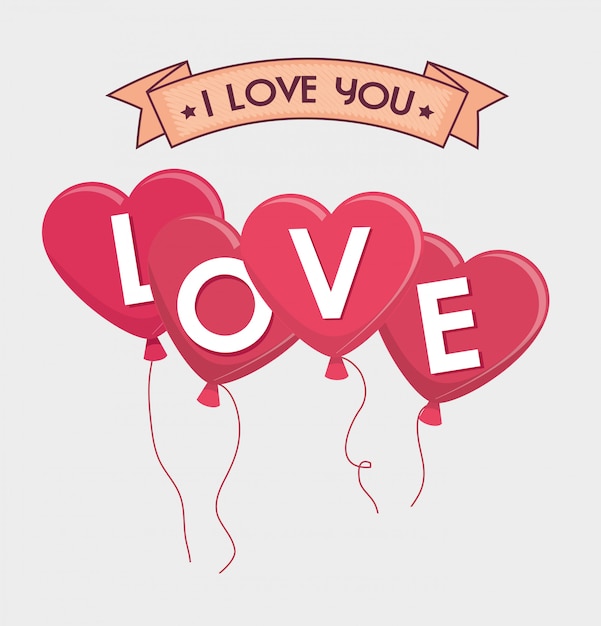 Día de San Valentín tarjeta preciosa diseño gráfico