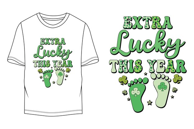 El día de St. Patrick, camiseta de mujer embarazada de diseño retro.