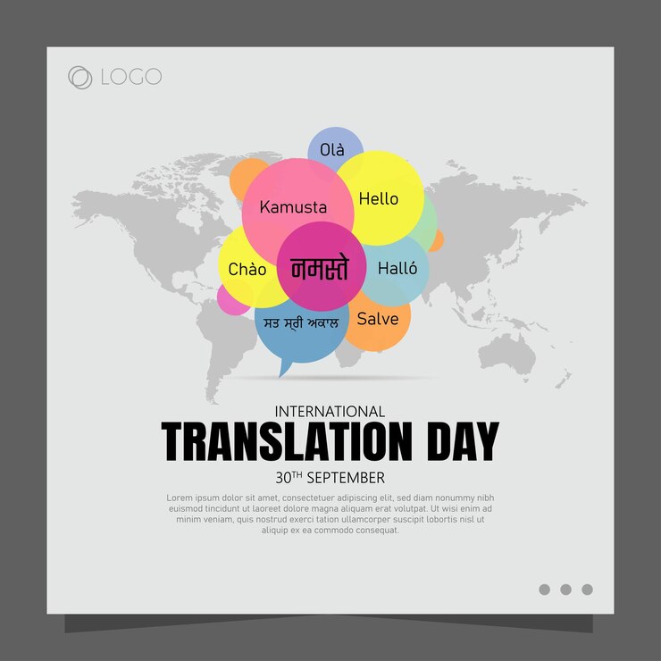 Vector el día de la traducción, que se celebra el 30 de septiembre, honra el trabajo de los profesionales del idioma