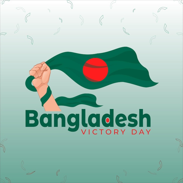 Vector día de la victoria de bangladesh. 16 de diciembre día de la independencia