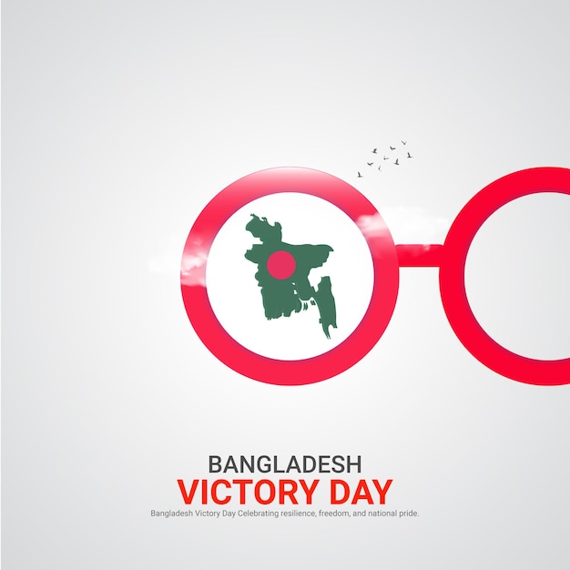 Día de la Victoria de Bangladesh Día de la Victoria de Bangladesh Anuncios creativos Diseño 16 de diciembre Ilustración 3D vectorial
