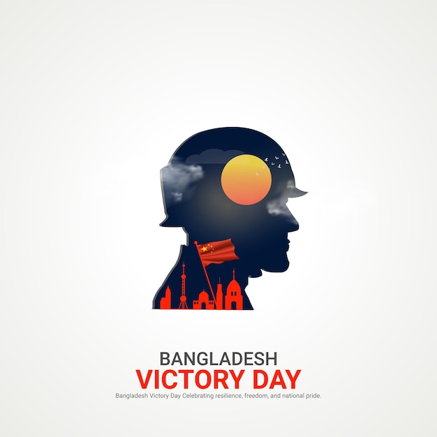 Vector día de la victoria de bangladesh día de la victoria de bangladesh anuncios creativos diseño 16 de diciembre ilustración 3d vectorial