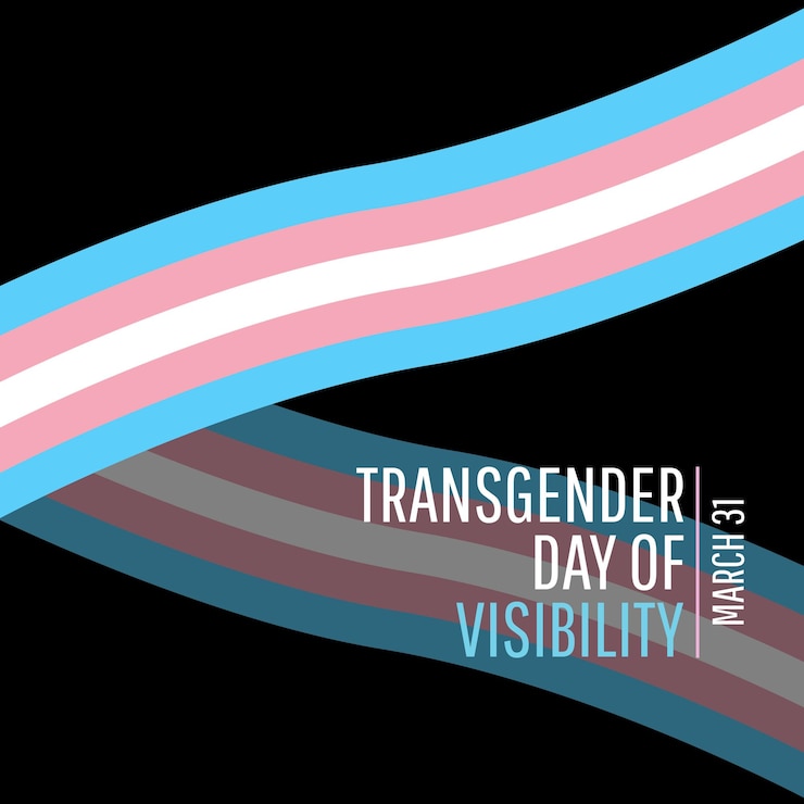 Vector el día de la visibilidad transgénero