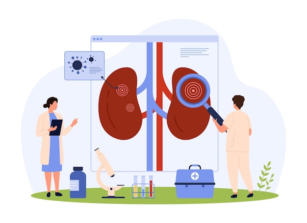 Vector diagnóstico y tratamiento de la infección renal por personas pequeñas