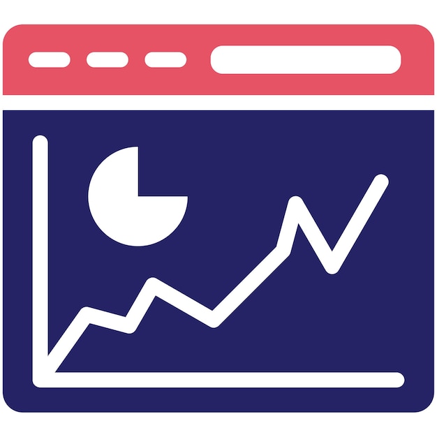Diagrama de análisis Ilustración del icono vectorial del conjunto de iconos de marketing web