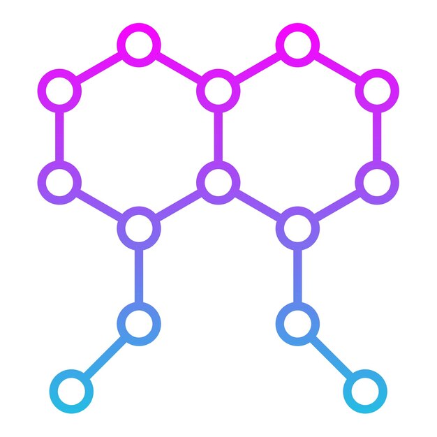 un diagrama azul y rosa del sistema molecular