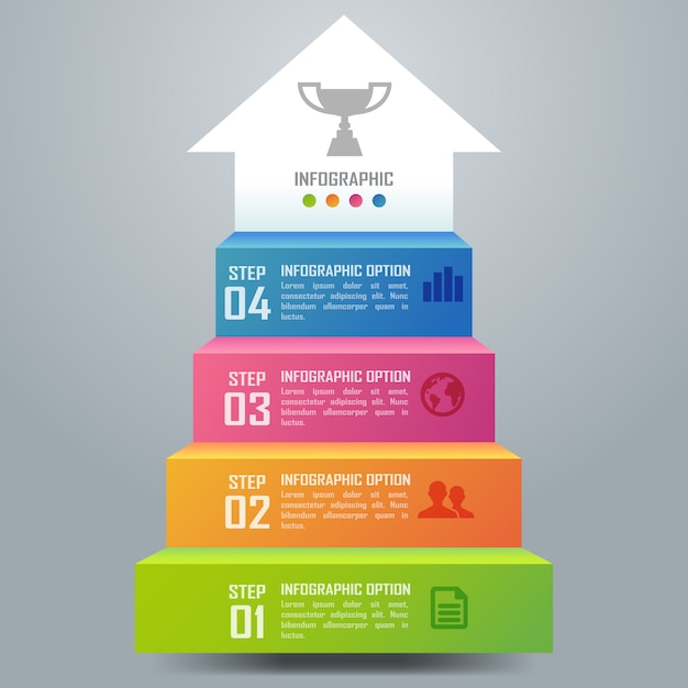 Diagrama e infografías de negocios coloridos