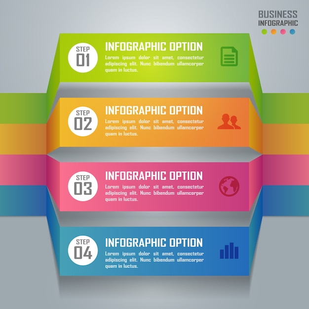 Diagrama e infografías de negocios coloridos