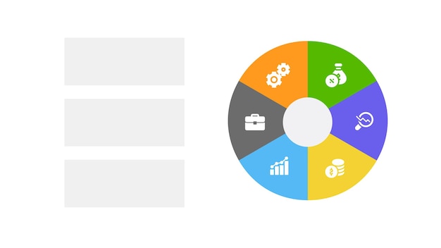 Diagrama de la estrategia empresarial con los componentes clave