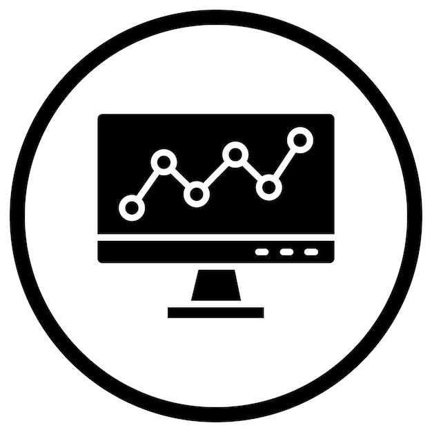 Diagrama de líneas Ilustración del diseño del icono vectorial