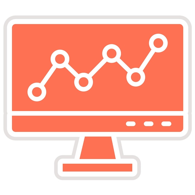 Diagrama de líneas Ilustración del diseño del icono vectorial