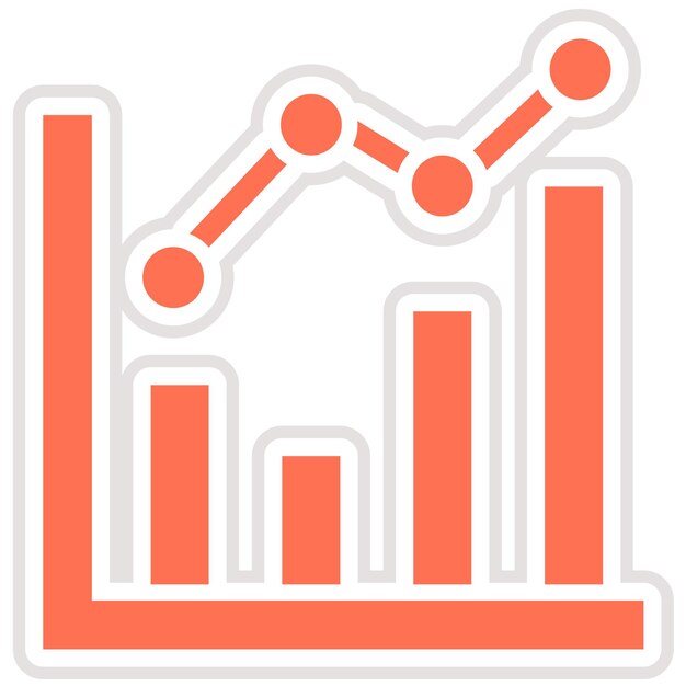 Diagrama de líneas Ilustración del diseño del icono vectorial