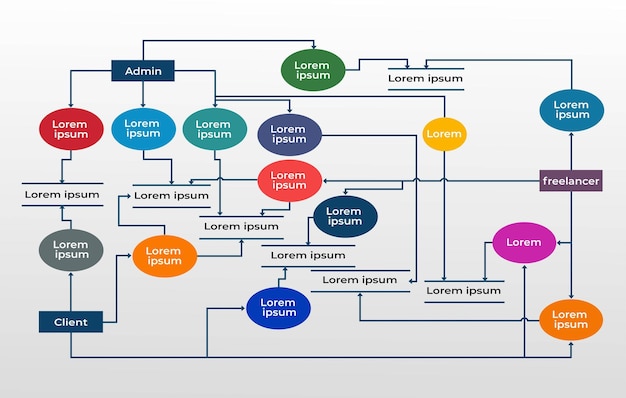 Vector un diagrama de un sistema con la palabra addin en él