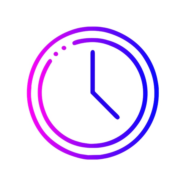 el dial en el contorno del icono del círculo