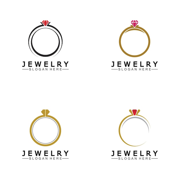 Diamante abstracto para el concepto de diseño de logotipo de empresa de joyería