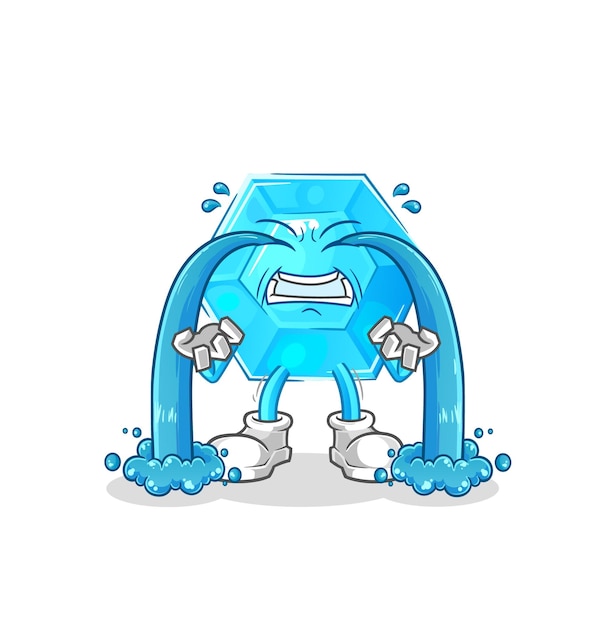 Diamante llorando ilustración personaje vectorxA