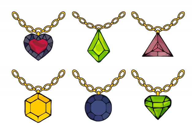 Diamantes hermoso conjunto. Esquema de diamante vector de señal.
