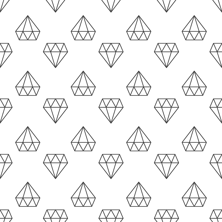 Vector diamantes vector oscuro patrón geométrico lineal sin fisuras
