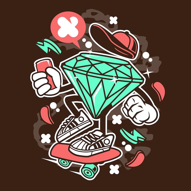 Diamond skater