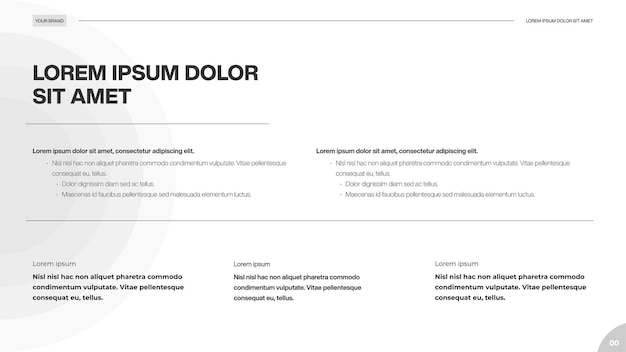 Diapositiva de plantilla de pitch deck para inversores