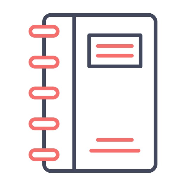 Diario de estilo de ilustración vectorial
