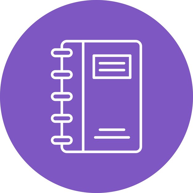 Diario de estilo de ilustración vectorial