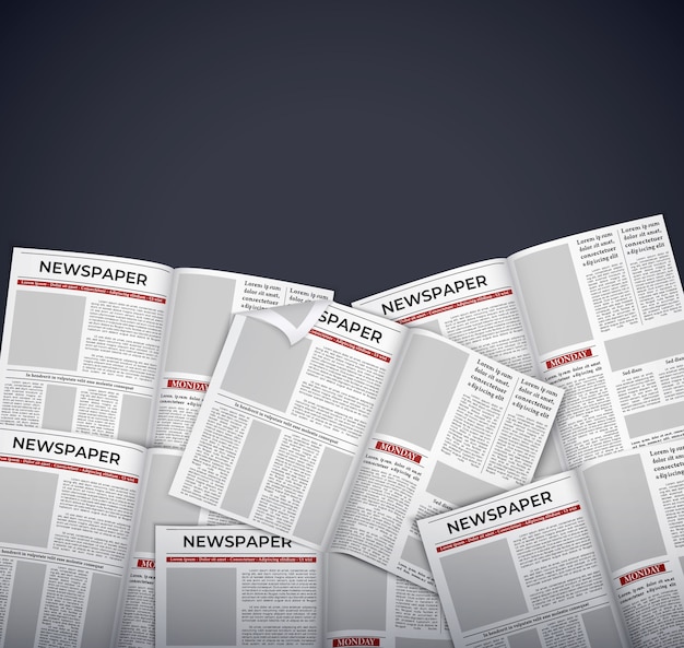 Diario con fondo de estilo realista