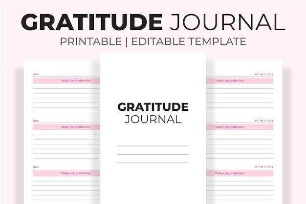 Diario de gratitud KDP Interior