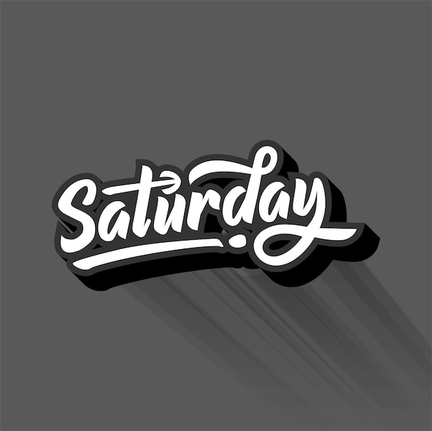Días 3D texto caligrafía vintage retro letras diseño dibujado a mano