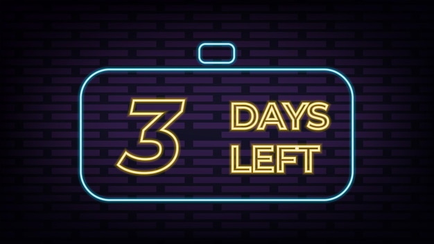 Días restantes Insignias y calcomanías Venta de tiempo de recuento Número de días restantes Banner de días restantes de cuenta regresiva Plantilla de banner vectorial de cuenta regresiva Nueve ocho siete seis cinco cuatro tres dos uno cero días restantes