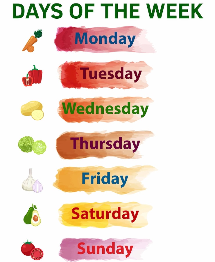 Vector días de la semana