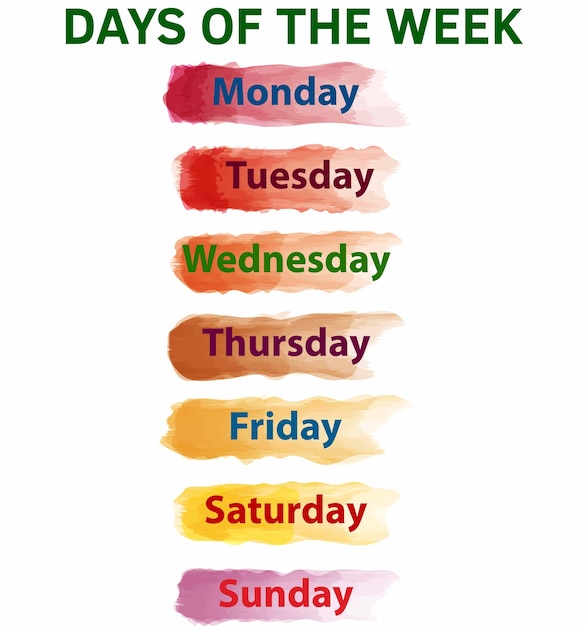 días de la semana