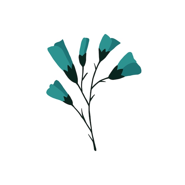Dibujadas a mano ilustración de flores