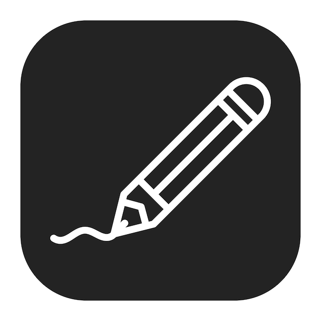 Dibujado Imagen vectorial del ícono del lápiz Se puede utilizar para Ingeniero en Mecánica