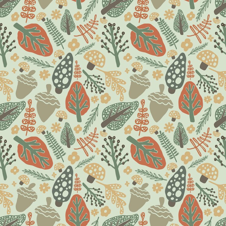 Dibujado a mano abstracto bosque de Navidad de patrones sin fisuras diseño vectorial
