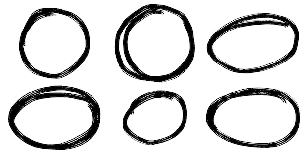 Dibujado a mano dibujos animados círculo línea vector ilustración doodle estilo de boceto para el diseño de concepto