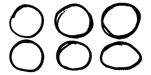Dibujado a mano dibujos animados círculo línea vector ilustración doodle estilo de boceto para el diseño de concepto