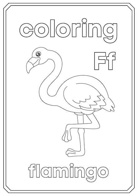 Dibujado a mano Doodle animal awaii libro para colorear ilustración para niños