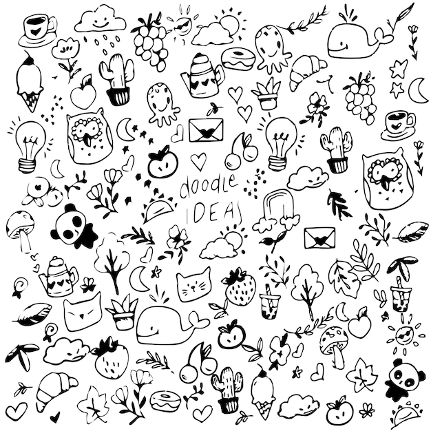 dibujado a mano doodle ilustración doodle ideas