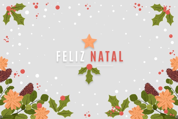 Dibujado a mano feliz natal