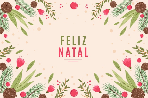 Dibujado a mano feliz natal