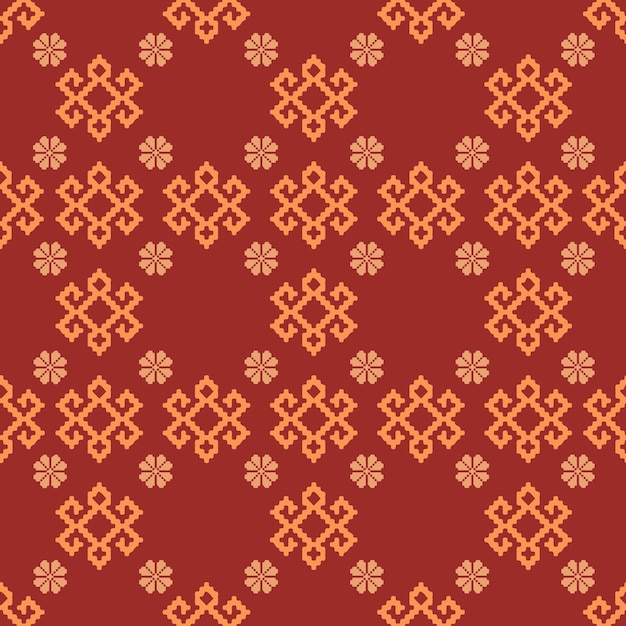 Dibujado a mano sin fisuras ornamentales coloridas flores patrón floral fondo diseño ilustración plana