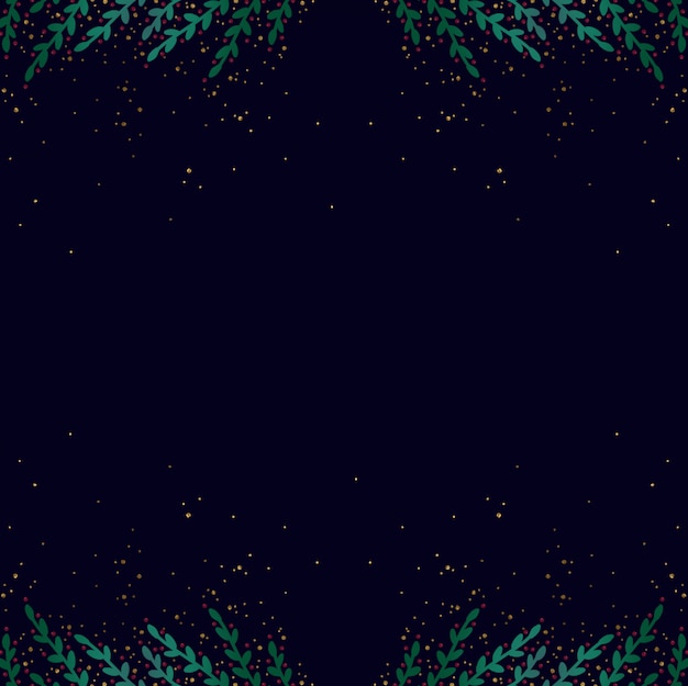 Dibujado a mano fondo de Navidad