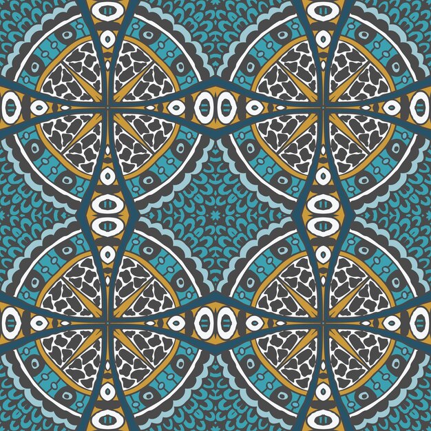 Dibujado a mano grunge gráfico ornamental textura vector de patrones sin fisuras