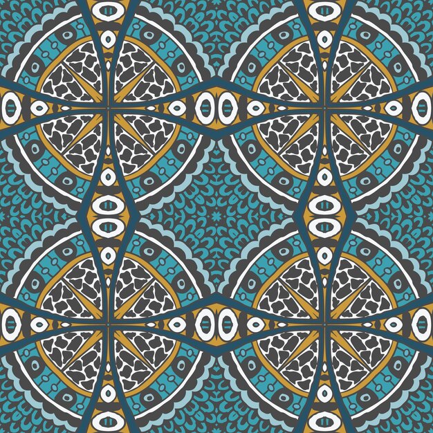 Dibujado a mano grunge gráfico ornamental textura vector de patrones sin fisuras