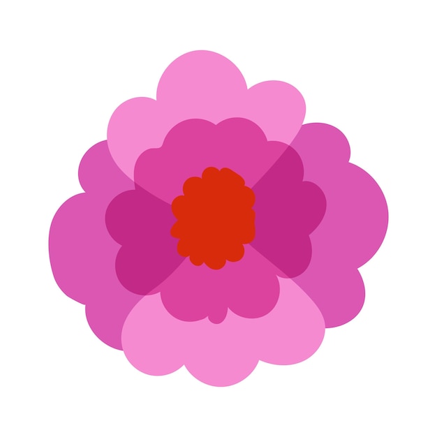 Dibujado a mano hermoso diseño aislado de flores de primavera en blanco