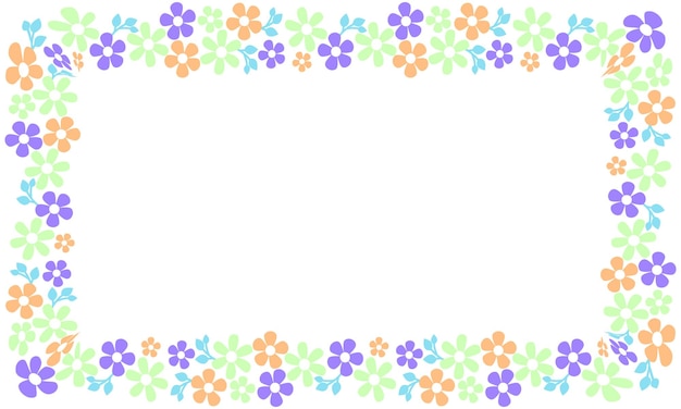 Dibujado a mano hermoso paquete de flores de primavera