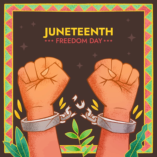 Dibujado a mano ilustración del 19 de junio